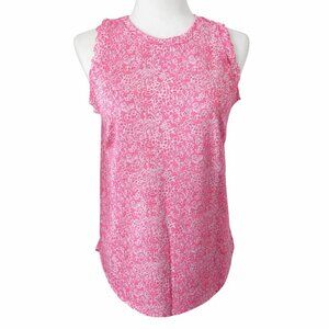 Women's Floral Scalloped Tank Top
